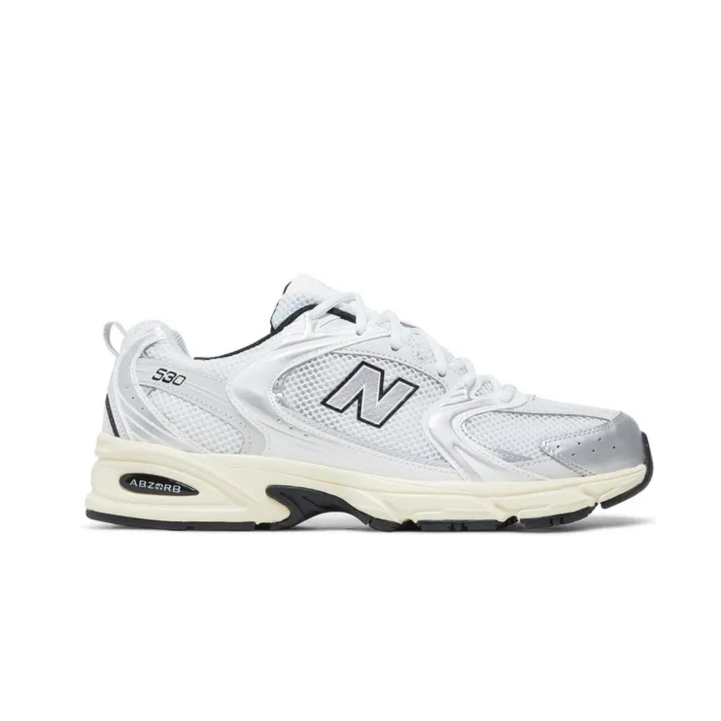 New Balance 530 White Metallic Silver