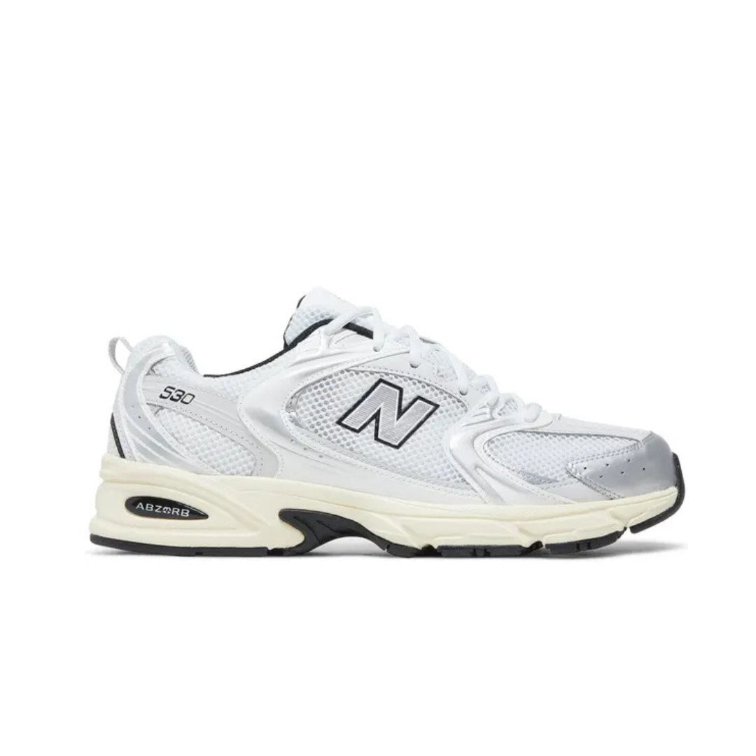 New Balance 530 White Metallic Silver