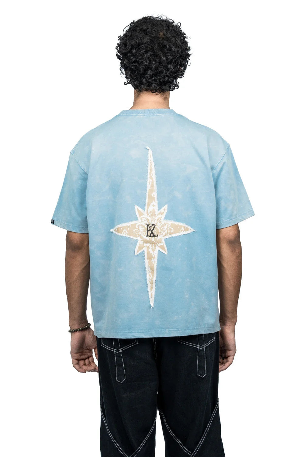 Kathnbenz Oversized Ice Blue T-Shirt - Azure