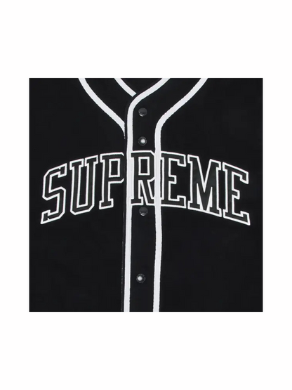 Supreme Polartec Baseball Jersey 'Black'