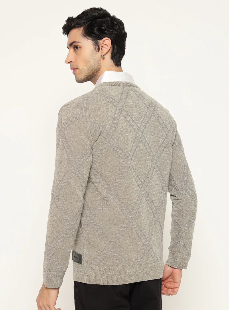 Fall Fly Golf Sweater Gray