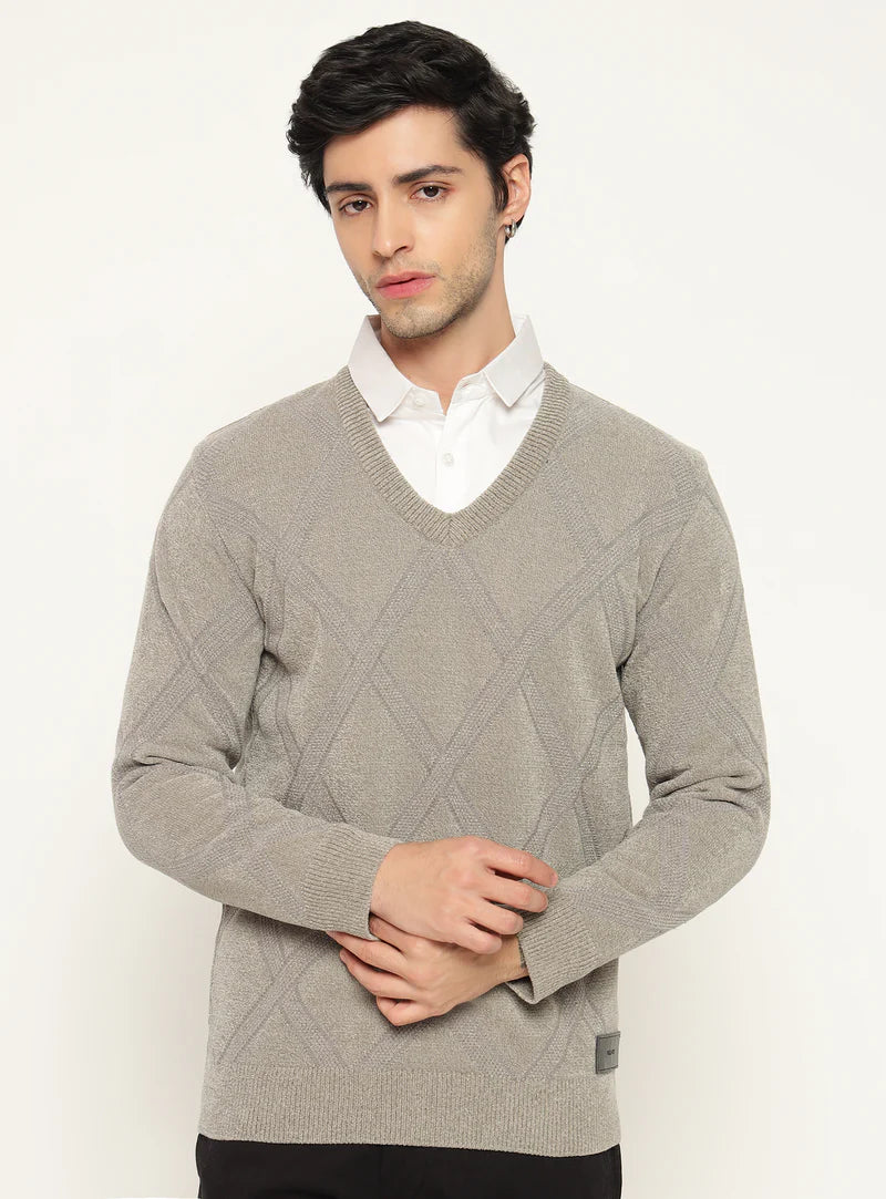 Fall Fly Golf Sweater Gray