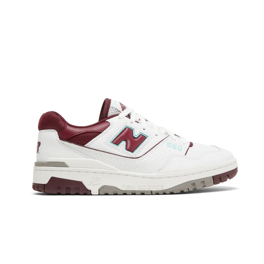 New Balance 550 Burgundy Turquoise