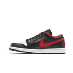 Air Jordan 1 Low 'Black Fire Red White / White Toe'
