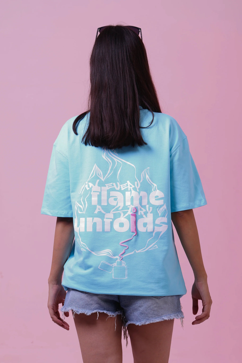 RYVE Oversized T-Shirt Sky - Kindled