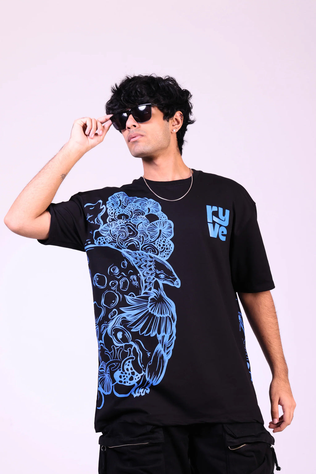 RYVE Oversized T-Shirt Black - Afterdark