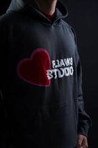 Flaws Oversized Dark Green Hoodie - Flaws Studio