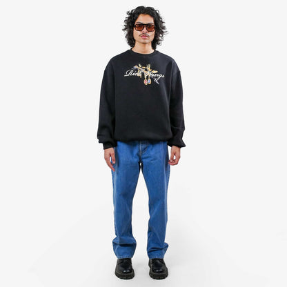 Khaaki Oversized Sweatshirt Black - Rich Wings