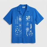 Oversized Blue Shirt - Echoes Of Whimsy