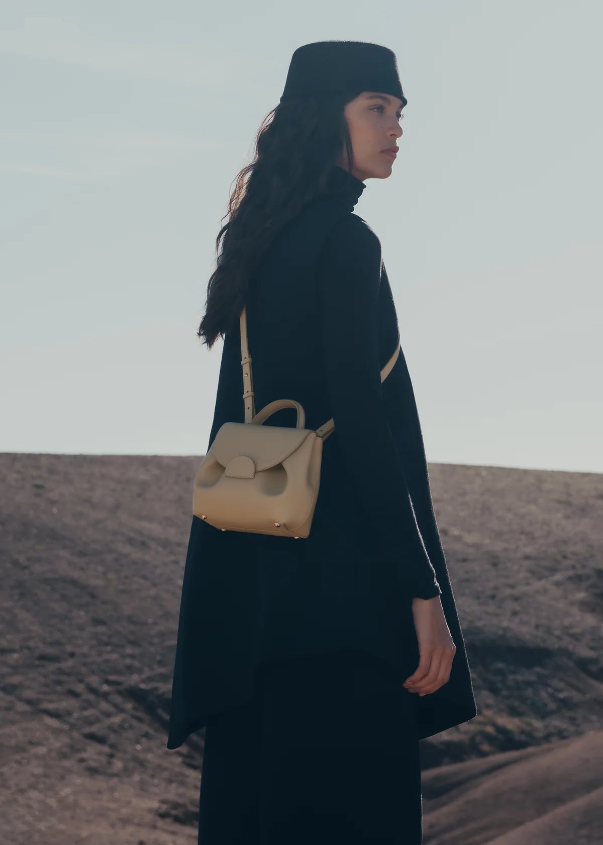 Polene Numero Un Nano Edition Smooth Bag - Sand