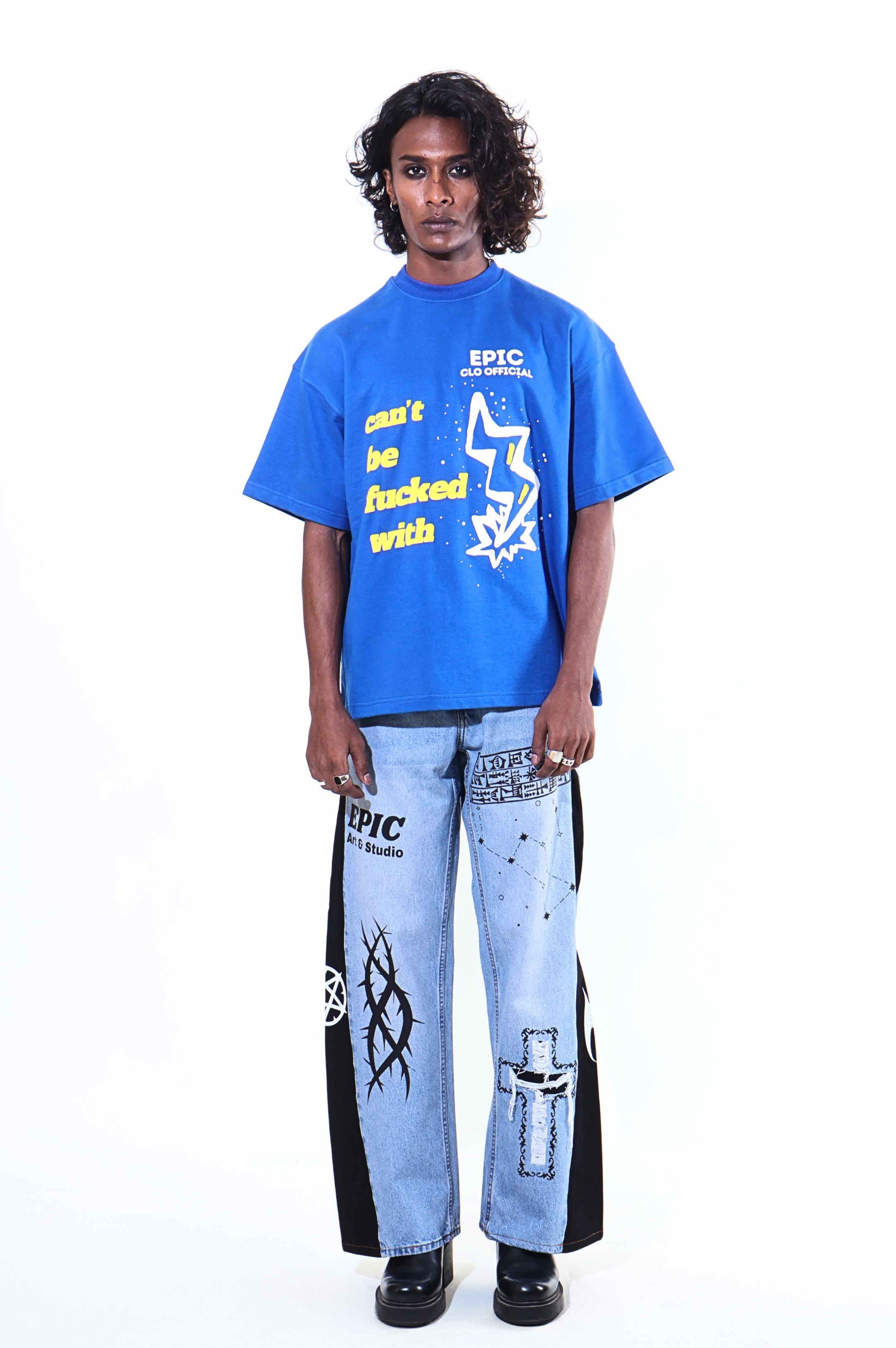 EPIC Oversize Blue T-shirt 'Can't Be'