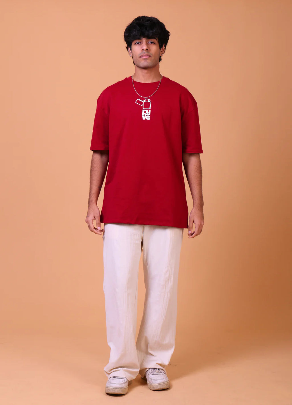 RYVE Oversized T-Shirt Red - Kindled