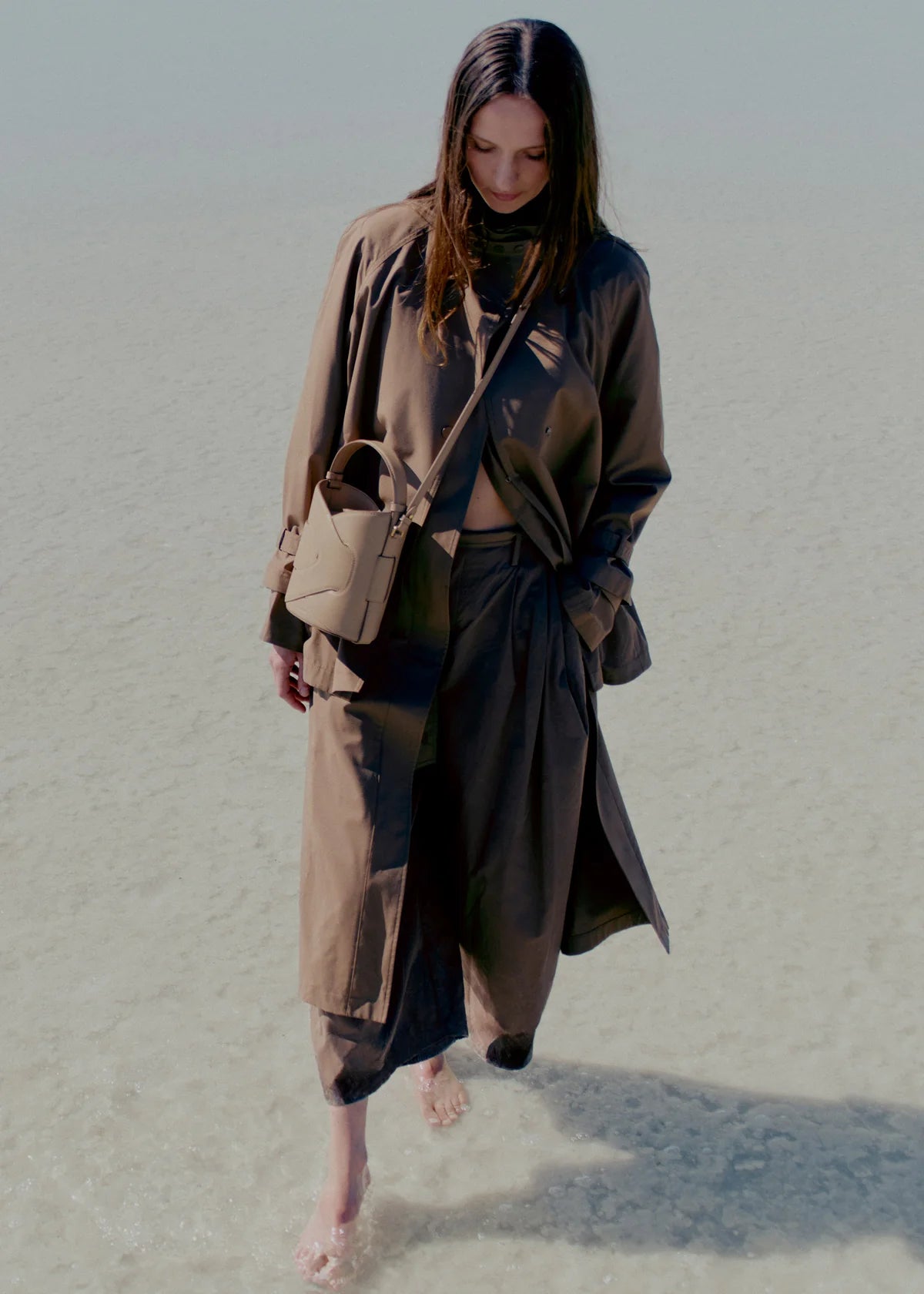 Polene Nodde Seau Edition Bag - Taupe