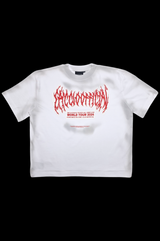 Oversize White T-shirt 'World Tour'