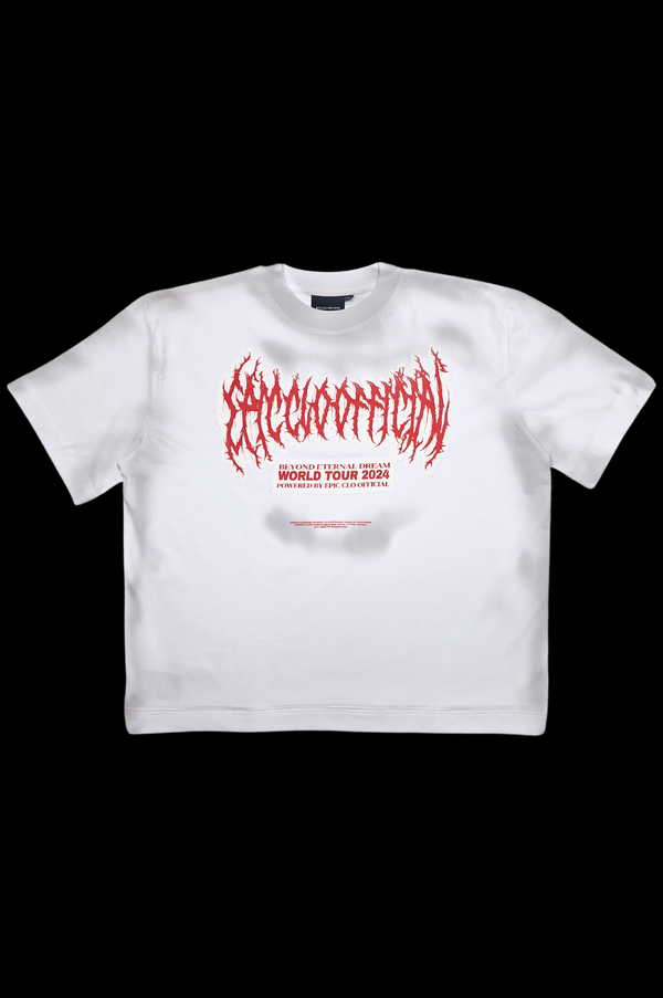 EPIC Oversize White T-shirt 'World Tour' - reference