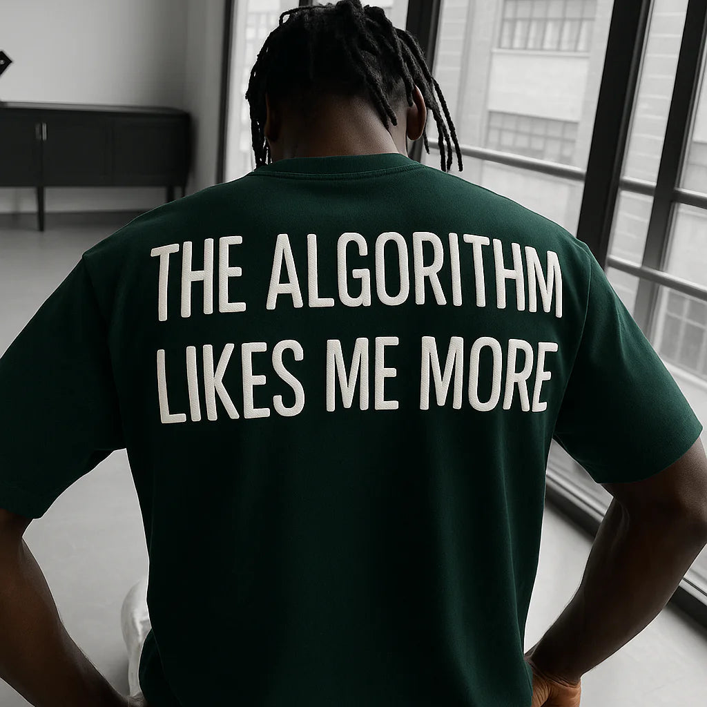 Greyhound Oversized T Shirt - The Algorithm Likes Me More