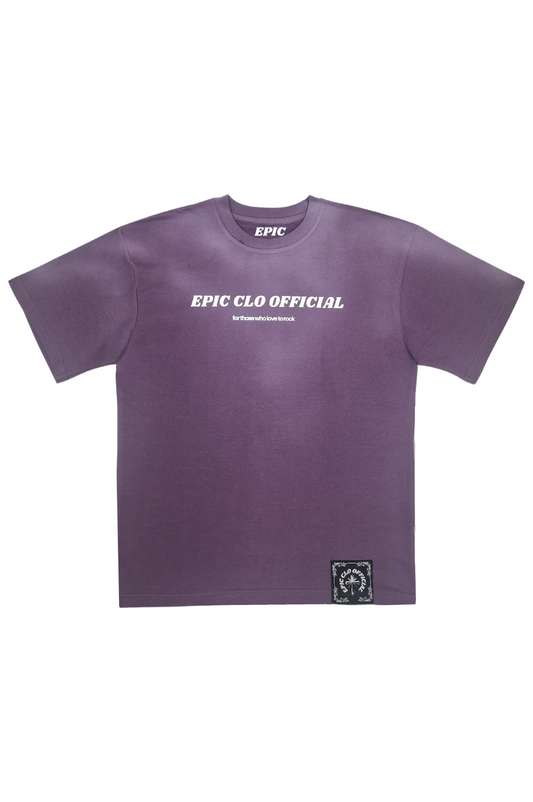 EPIC Oversize T-shirt 'Faded Purple Logo'