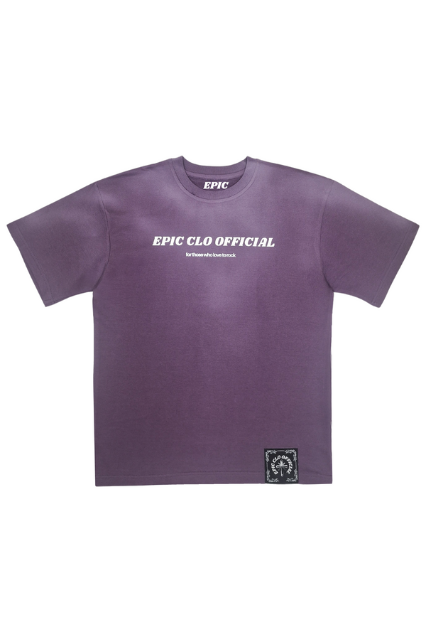 EPIC Oversize T-shirt 'Faded Purple Logo' - reference