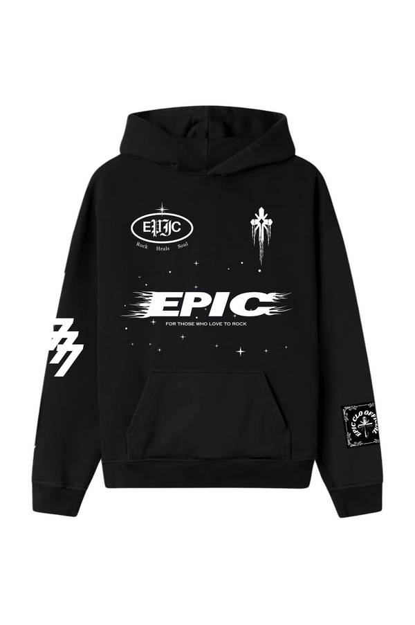 EPIC Black Hoodie 'Galaxy' - reference
