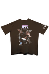 Oversize Brown T-shirt 'Mile High'