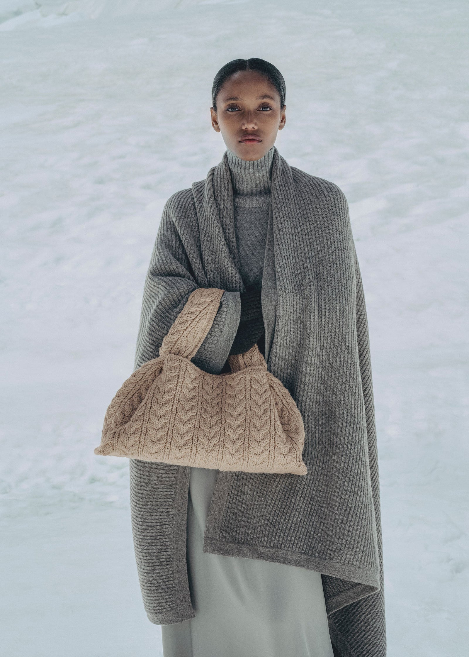 Polene Numero Neuf Large Merino Bag - Ecru
