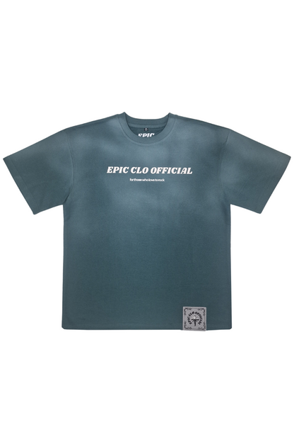 EPIC Oversize T-shirt 'Faded Green Logo'