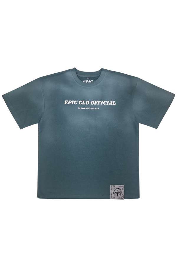EPIC Oversize T-shirt 'Faded Green Logo' - reference