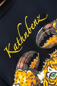 Kathnbenz Oversized Black T-Shirt - Tiger Claw