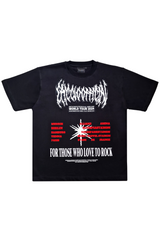 Oversize Black T-shirt 'World Tour V2'