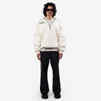 Khaaki Oversized Zipper Hoodie Off-White - Wild Skies
