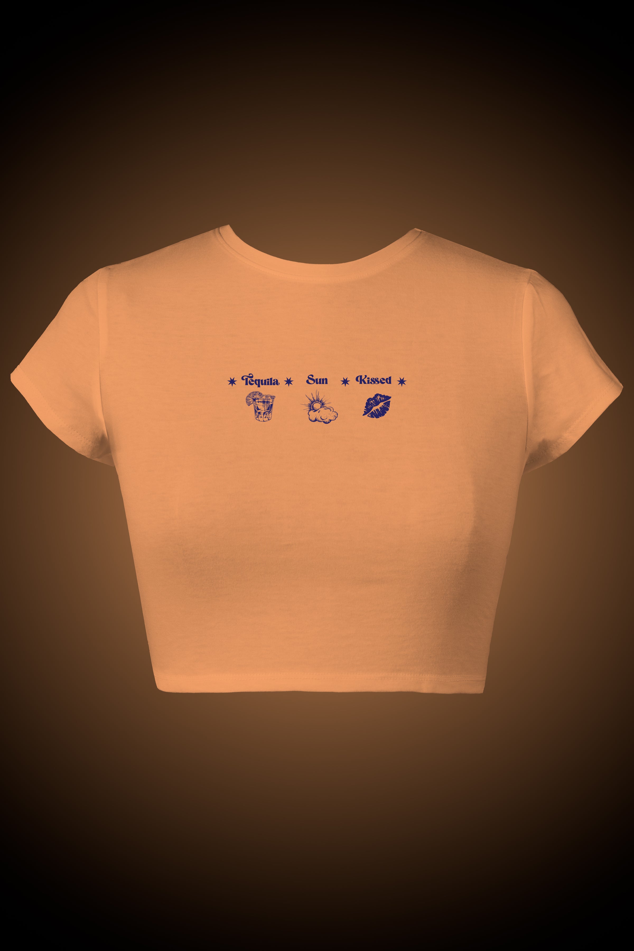 LYVN 'Sunkissed By Tequilla' Crop Top - Orange