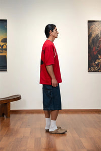 Kathnbenz Oversized Red T-Shirt - The Floating Ride