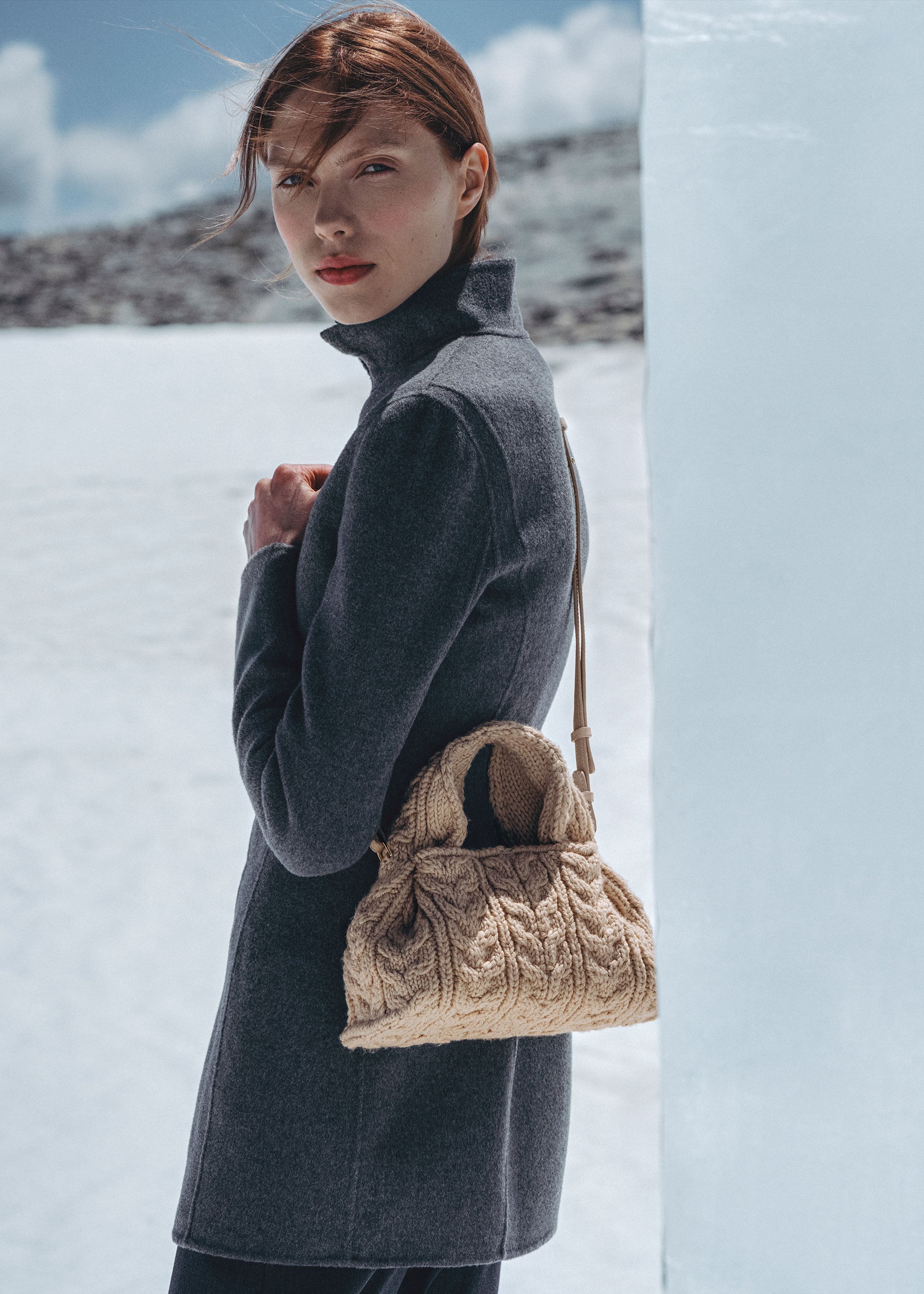 Polene Numero Neuf Mini Merino Bag - Ecru