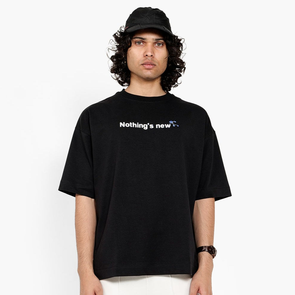 Khaaki Oversized T Shirt - Spider Bloom