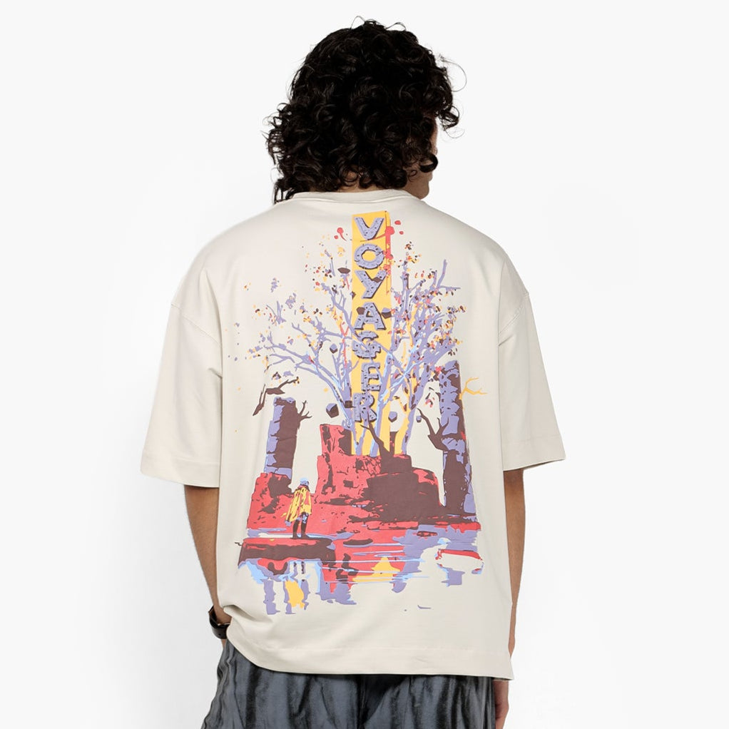 Khaaki Oversized T Shirt - Voyager