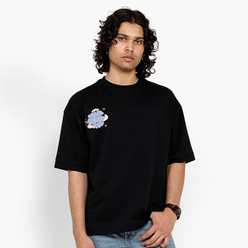 Khaaki Oversized T Shirt - Out Of My Space!