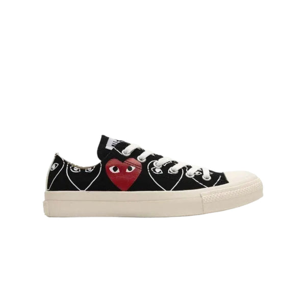 Comme des Garçons Play x Converse Chuck 70 Low 'Heart Print - Black Red' - reference