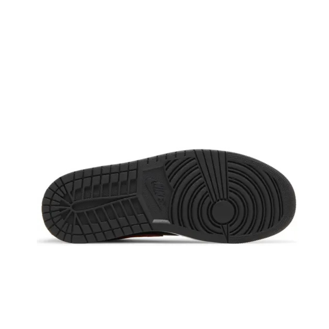 Air Jordan 1 Low 'Black Fire Red White / White Toe'