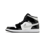Air Jordan 1 Mid SE Black White Metallic Silver