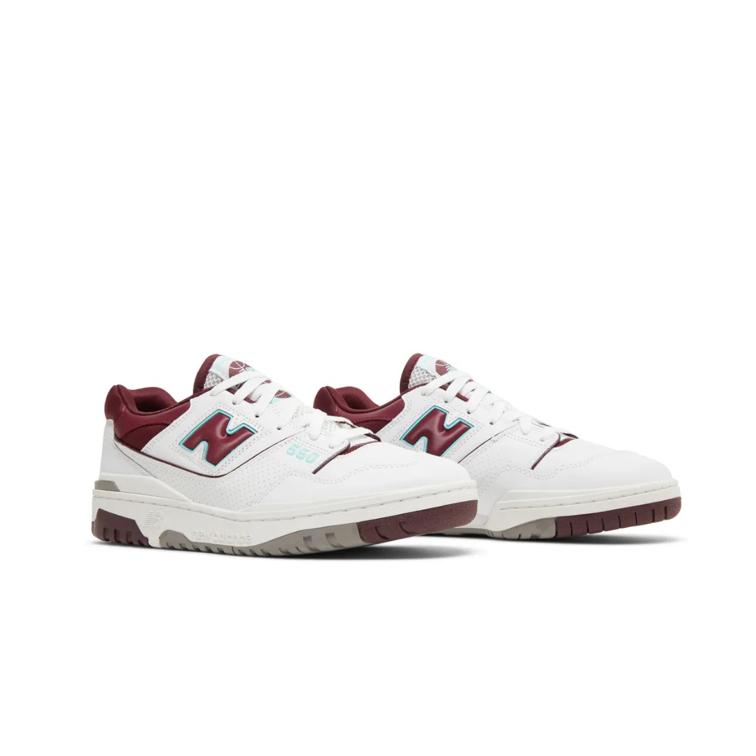 New Balance 550 Burgundy Turquoise