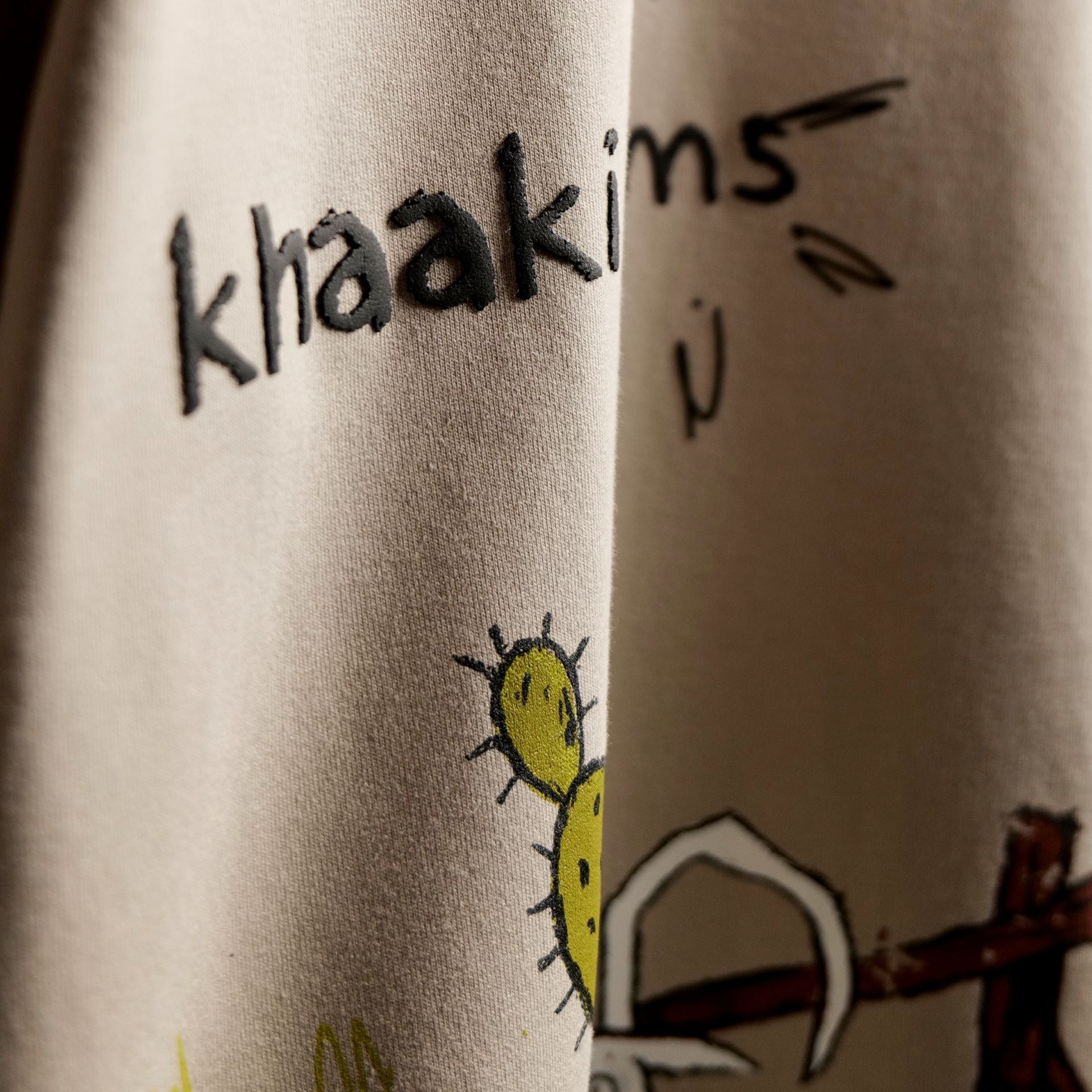 Khaaki Oversized T-shirt Light Grey - Khaaki Farms