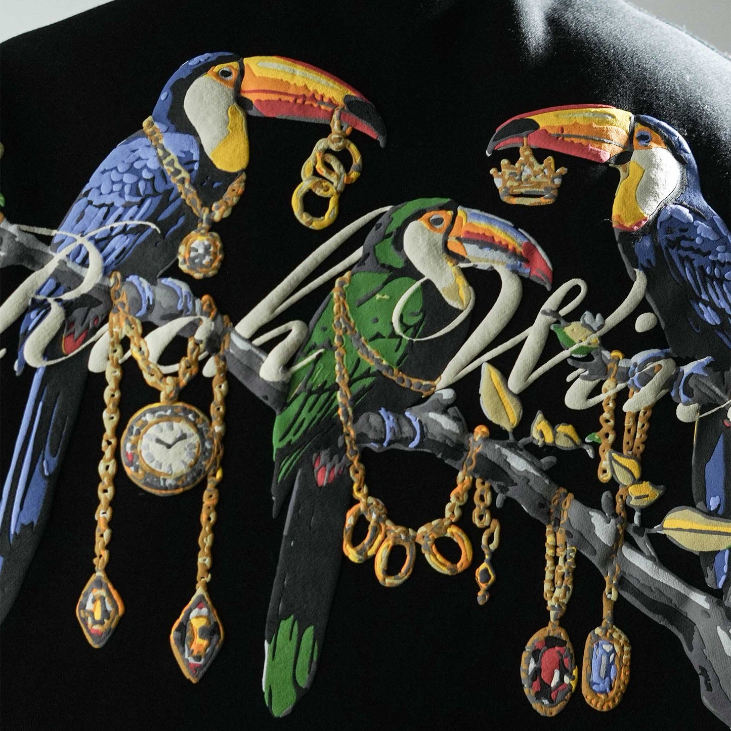 Khaaki Oversized Sweatshirt Black - Rich Wings