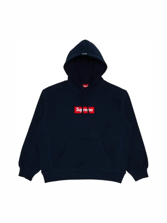 Supreme Box Logo Hooded Sweatshirt 'Navy'