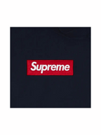 Supreme Box Logo Hooded Sweatshirt 'Navy'