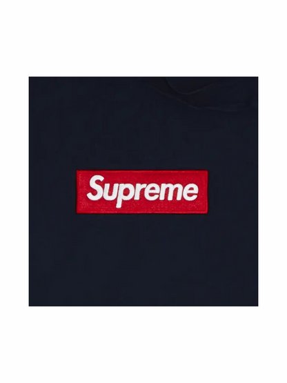 Supreme Box Logo Hooded Sweatshirt 'Navy'