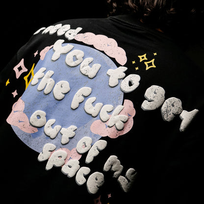 Khaaki Oversized T Shirt - Out Of My Space!