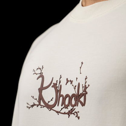 Khaaki Oversized T Shirt - Mystic Canopy