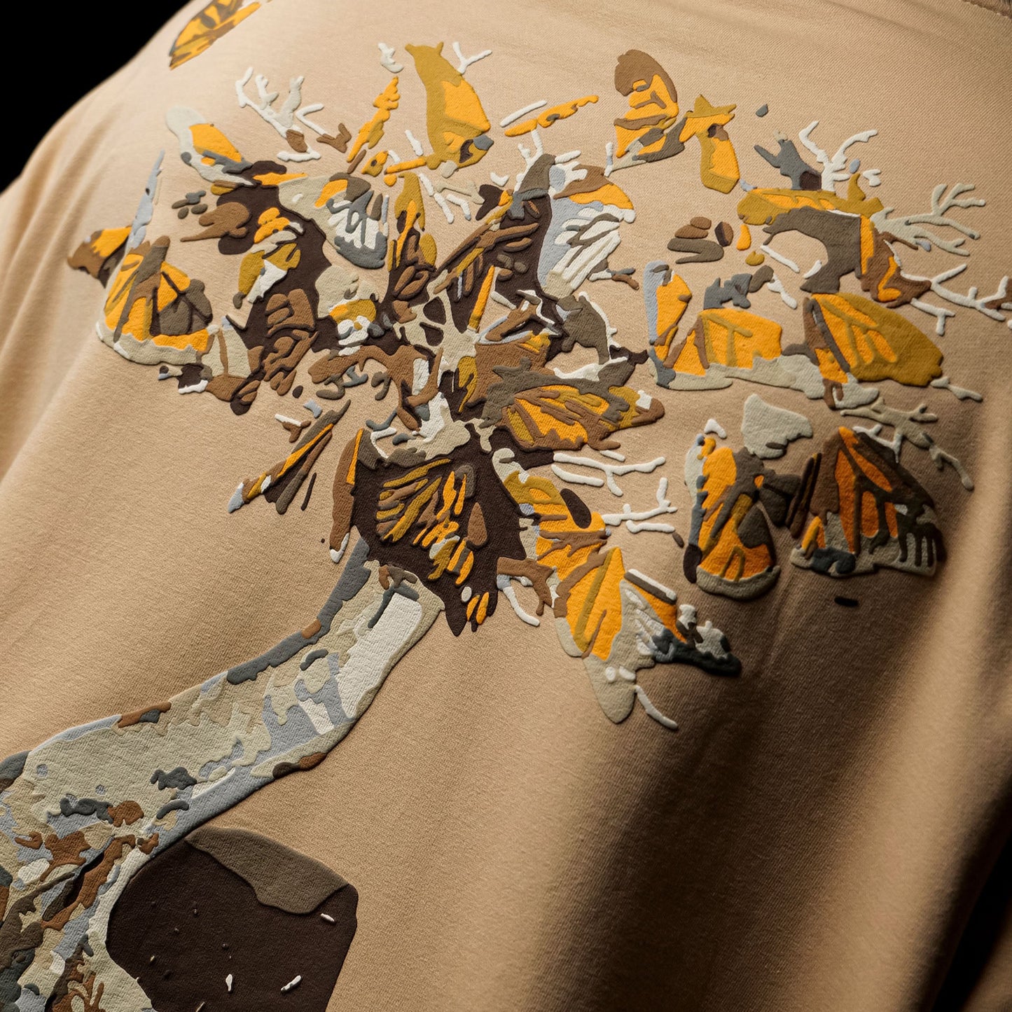 Khaaki Oversized T Shirt - The Serene Stride