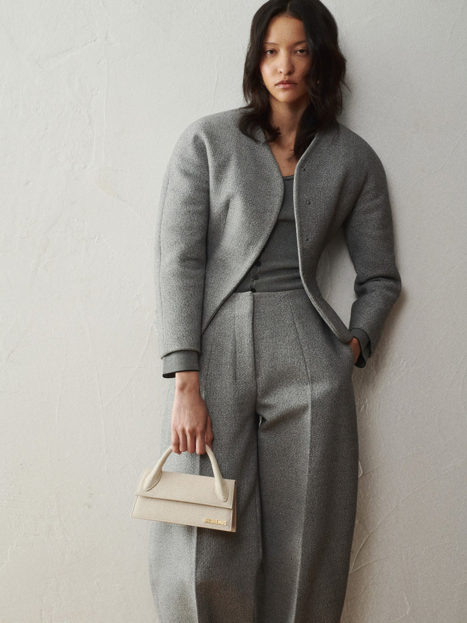 Jacquemus The Long Chiquito Bag - Light Greige