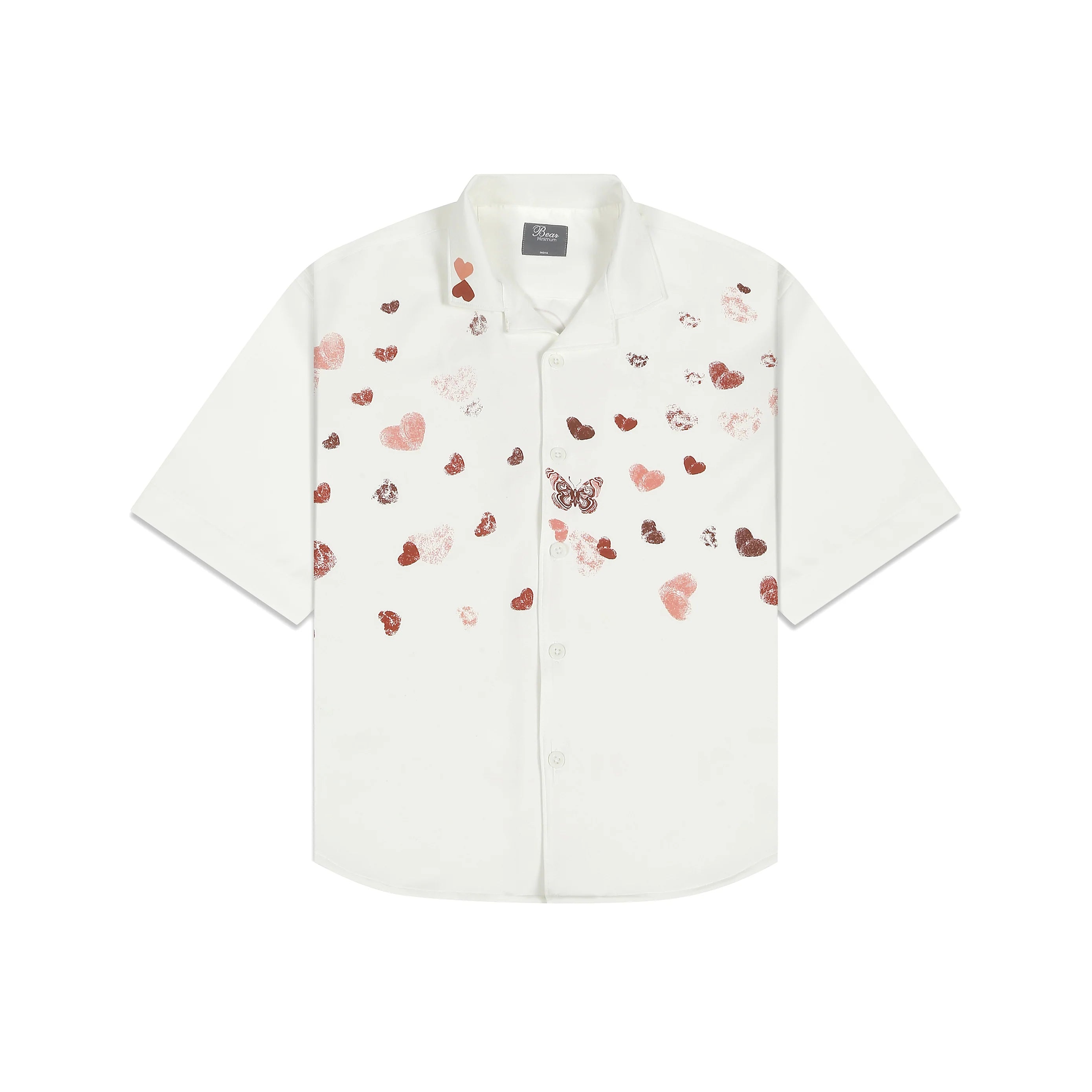 Bear Minimum Oversized Shirt White - Flutter